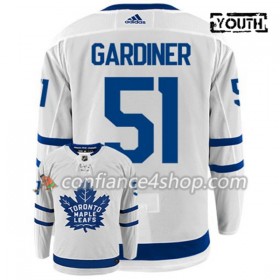 Adidas Maillot de Hockey Toronto Maple Leafs JAKE GARDINER 51 Blanc Authentic - Enfant